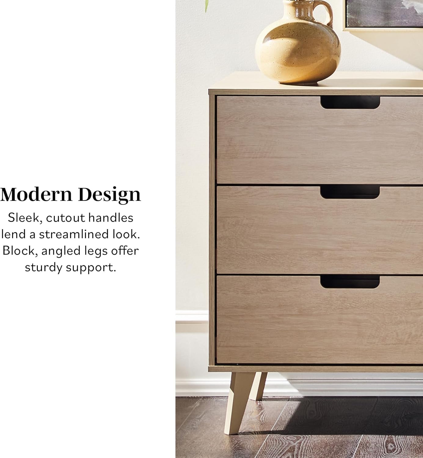 Modern 6-Drawer Dresser Bedroom Storage Organizer, 52 Inch, Riviera-3