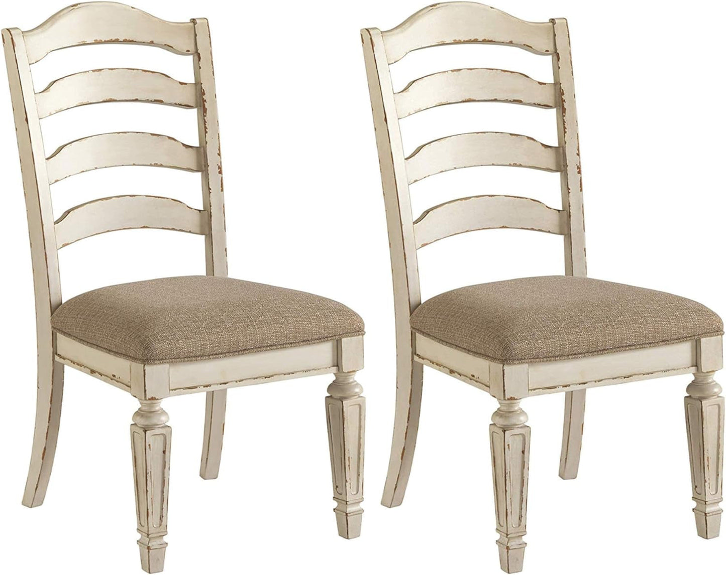 Realyn Dining Room Upholstered Chair 2 Count, Antique White-0