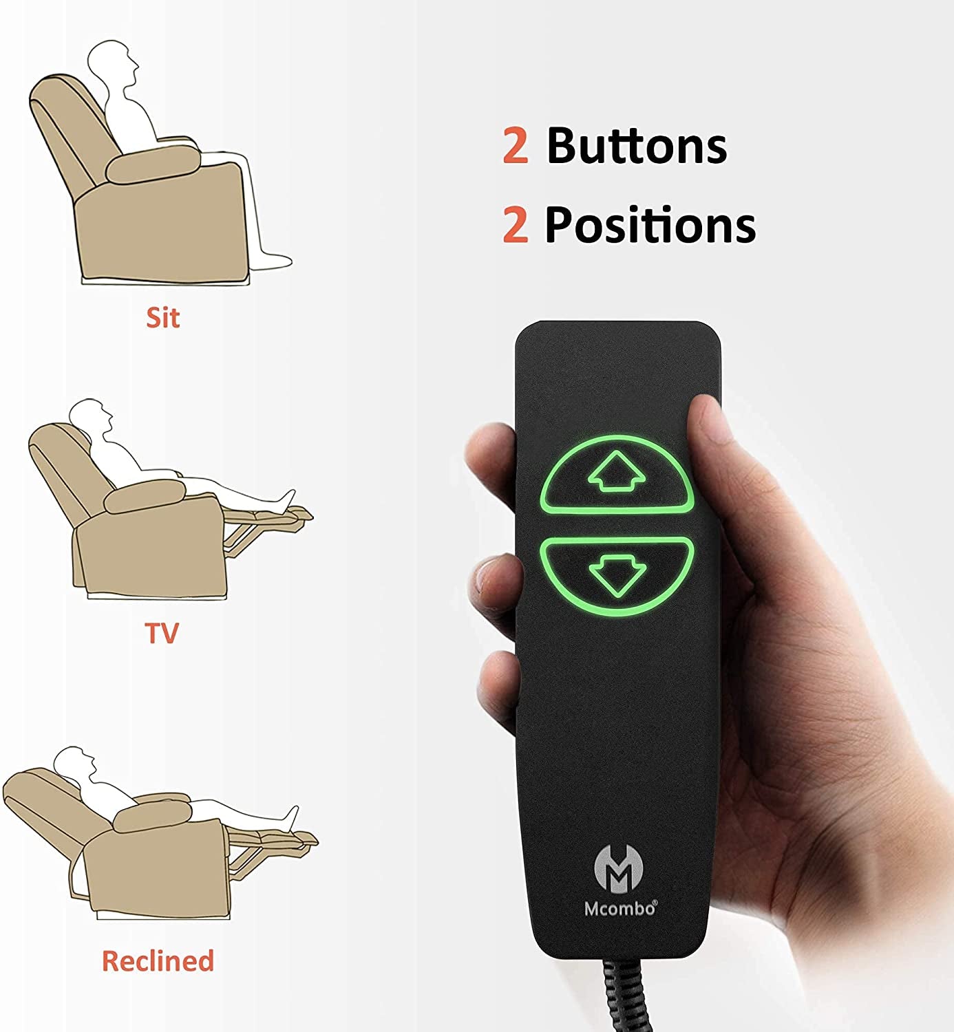 Fabric Electric Power Recliner Chair with Heat-2