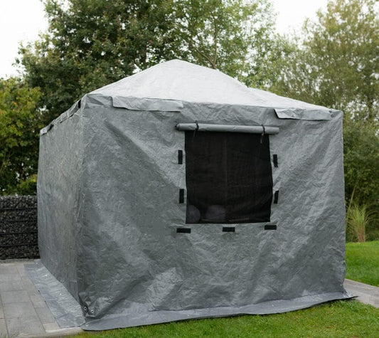 Universal Winter Cover for Gazebos, Gazebo Accessories, Gray, 10' X 10'-0