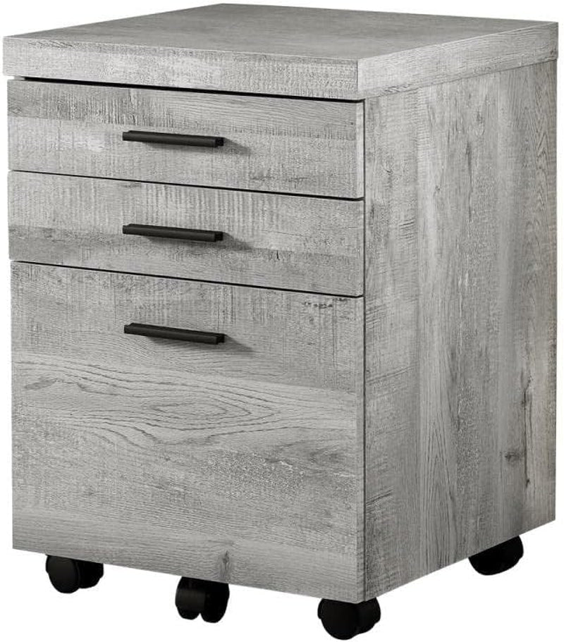 I 7401 File Cabinet, Rolling Mobile, Storage Drawers, Printer Stand, Office, Work, Laminate, Grey, Contemporary, Modern-4