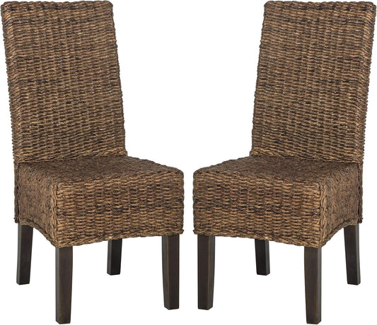 Home Collection Avita Natural Wicker 18-Inch Dining Chair-1
