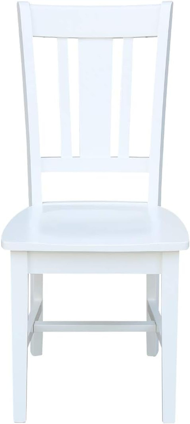 International Concepts Set of Two San Remo Splatback Dining Chairs, White-3