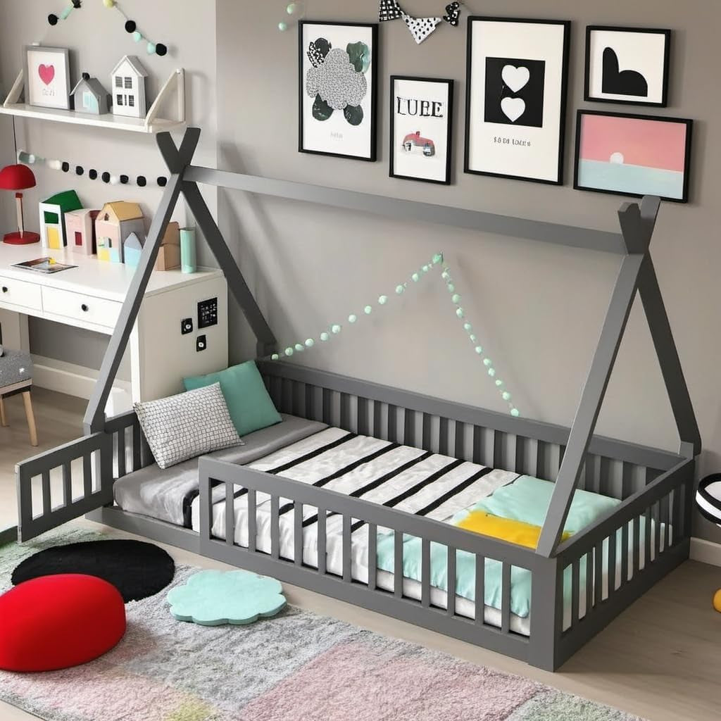 Queen Size Murphy Bed with Storage Shelf White-5