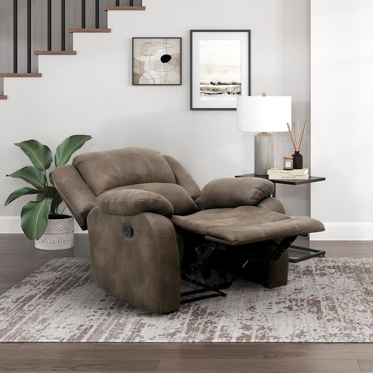Brown Wall Hugger Recliner Home Theater, Small Space-0
