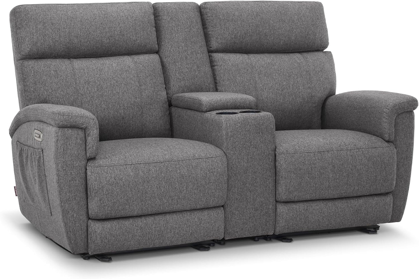 Power Loveseat Recliner Massage, Heat, Headrest, USB-C-1