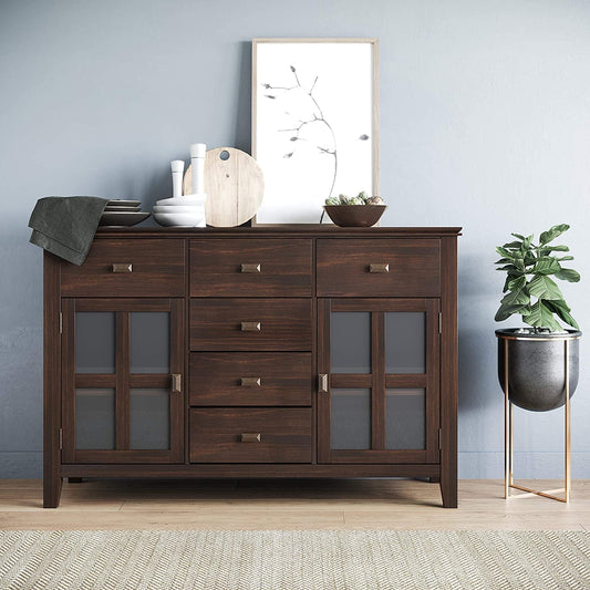 Artisan Chestnut Brown Contemporary Sideboard-0