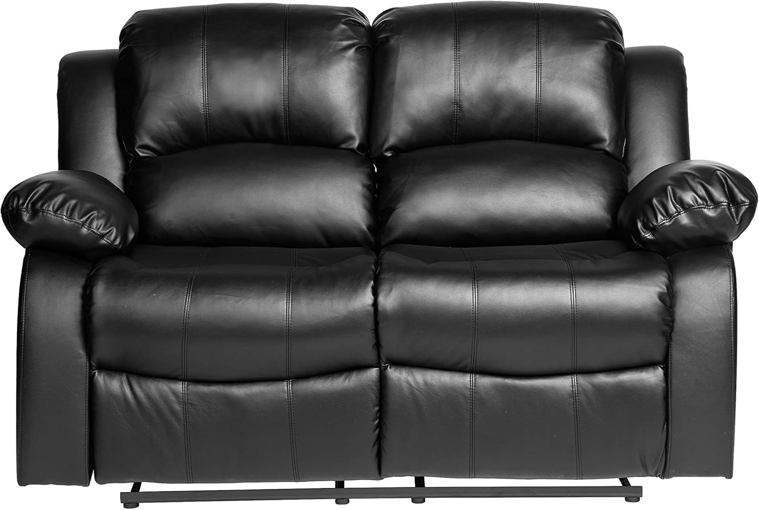 62.5" Black Wall Hugger Recliner Loveseat-2