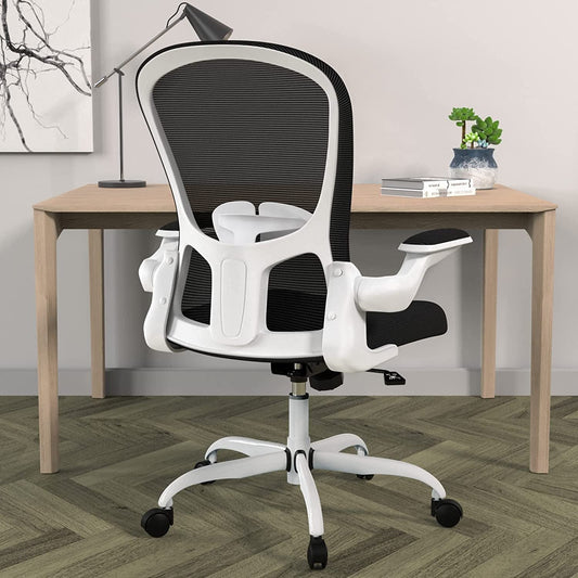 Breathable Mesh Swivel Chair with Lumbar Support-0