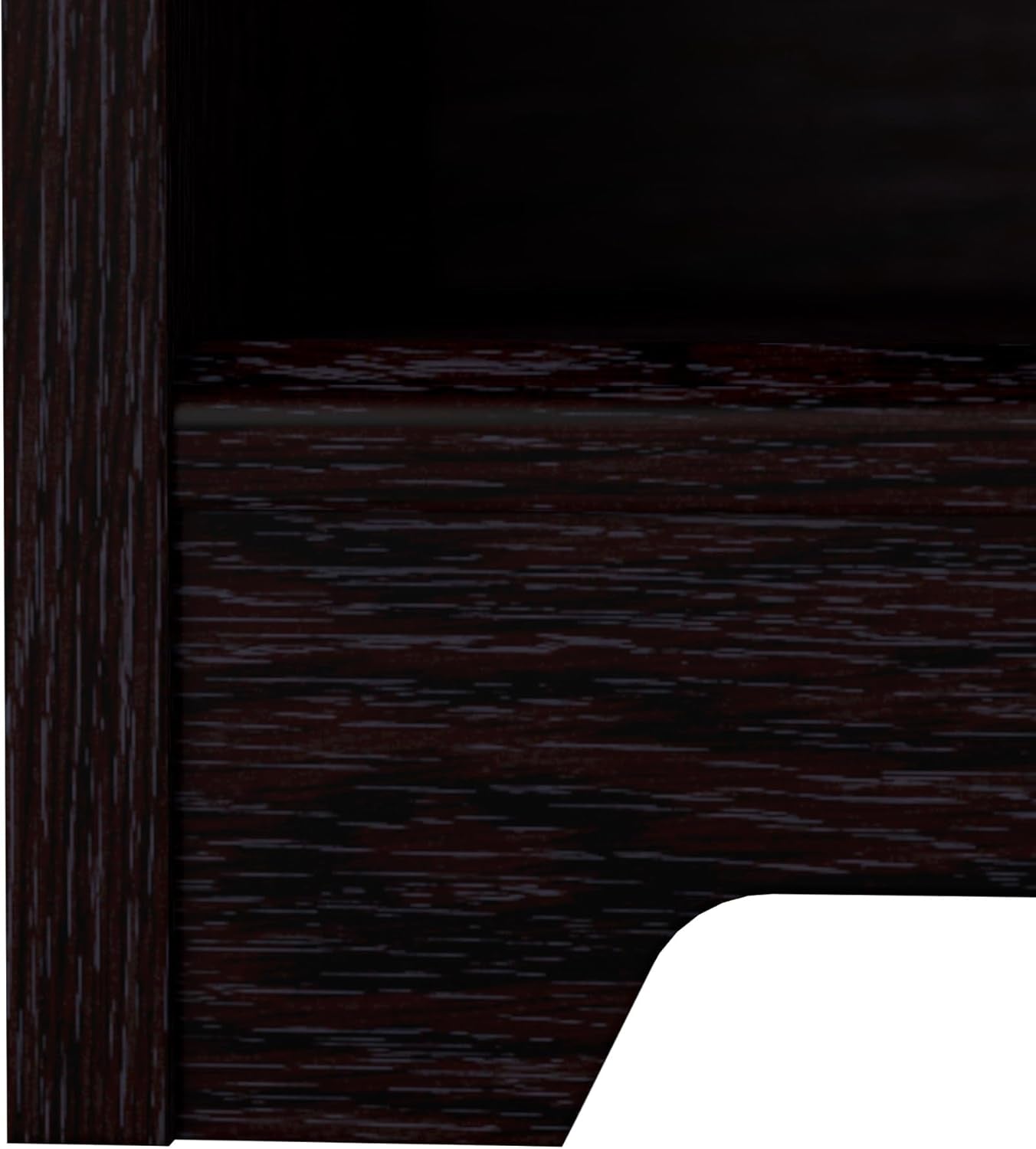 Bush Furniture Tall 5 Shelf Bookcase, Large Open Bookshelf, Sturdy Display Cabinet for Living Room or Home Office, Cabot Collection, Espresso Oak-4