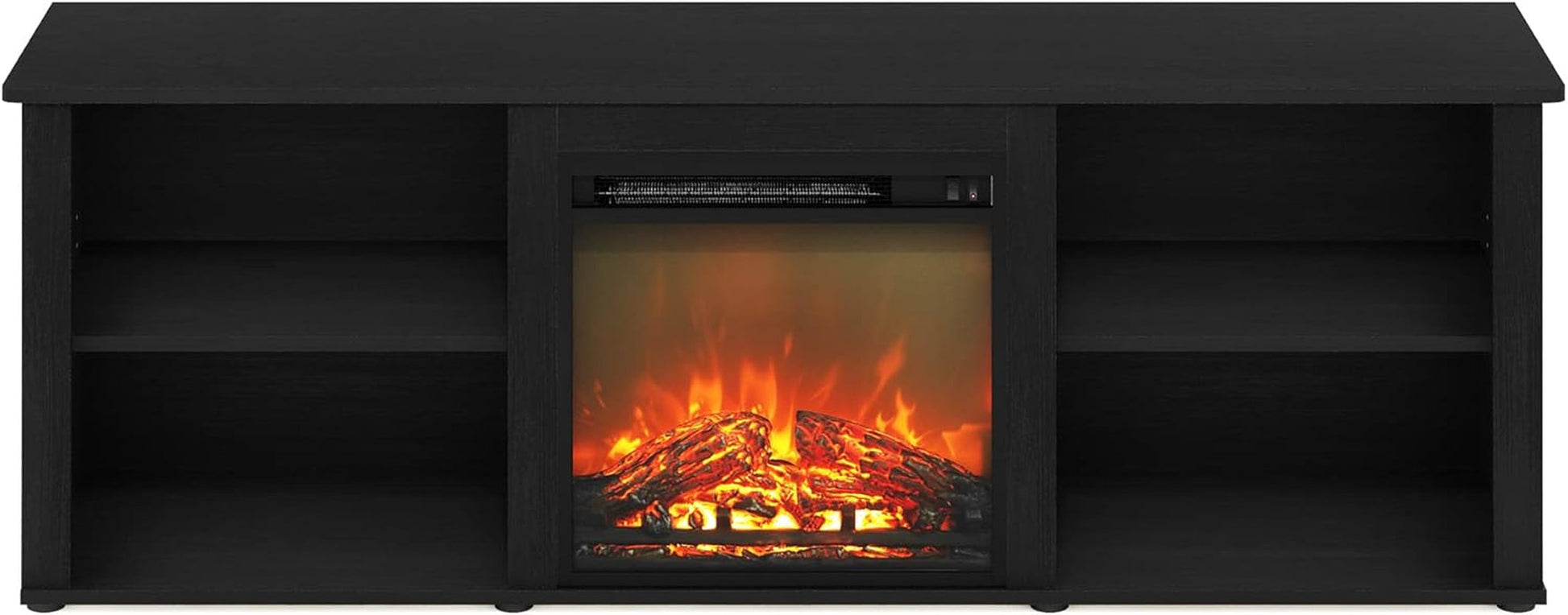 Classic 70 Inch TV Stand with Fireplace, Americano-3