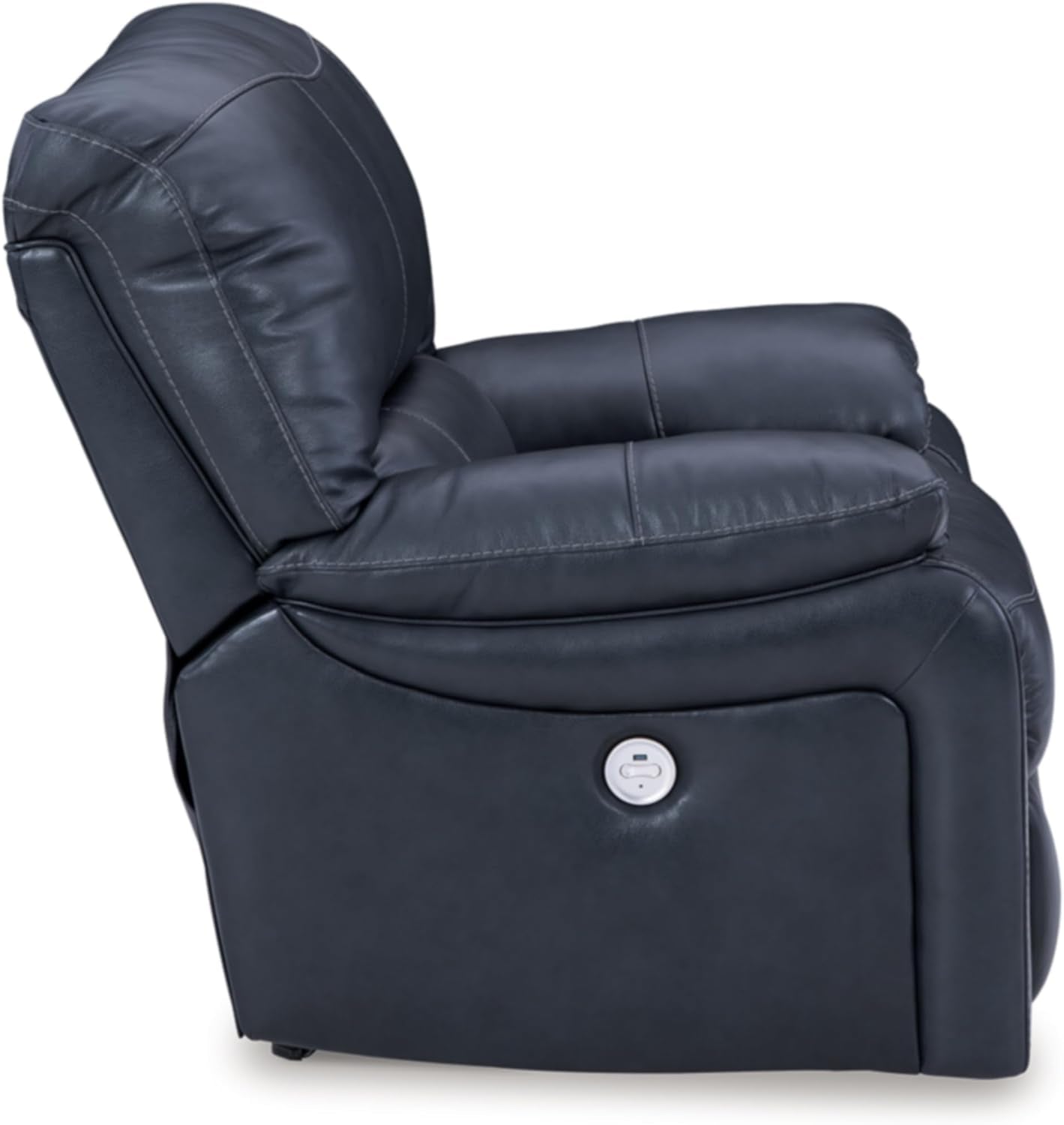 Leesworth Modern Leather Match Power Rocker Recliner USB Port, Blue-4