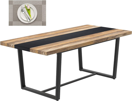 Large 6-8 Seat Farmhouse Modern Kitchen Dining Table-1