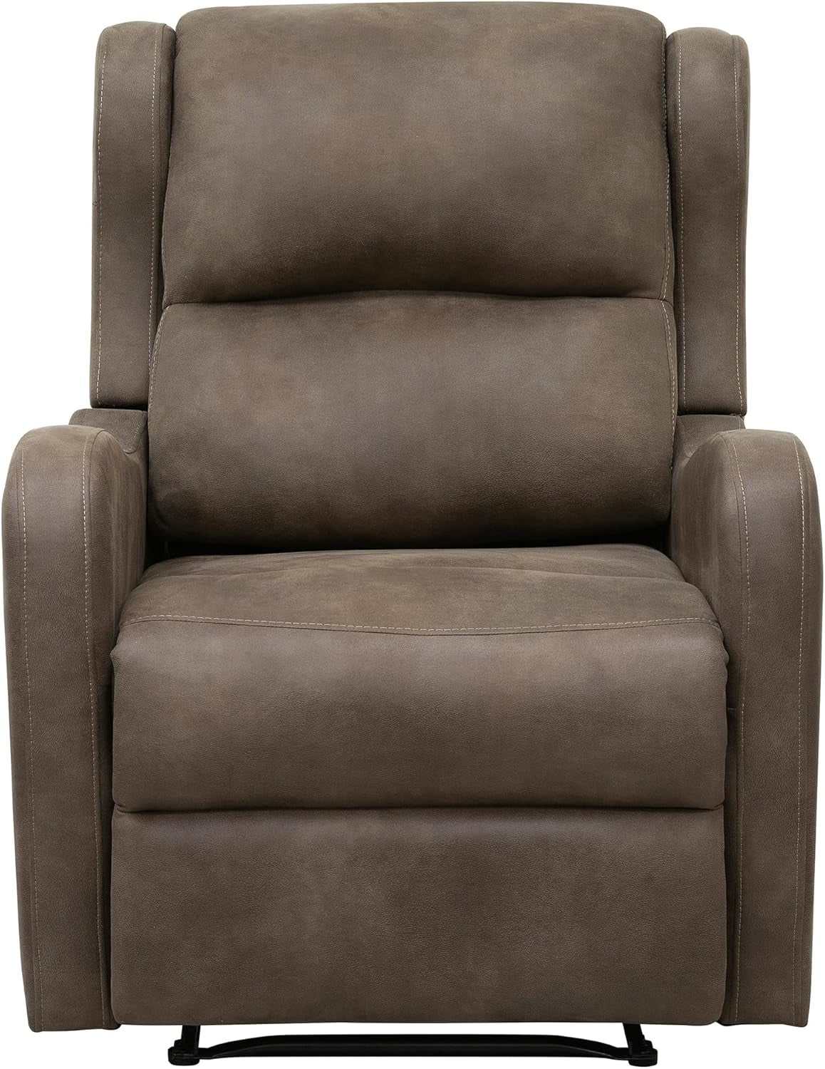 Recliner Chair Living Room Reclining Sofa Chair, Home Theater Seating Modern Recliner, Manual Recliner Sofa Chair for Living Room/Office/Apartment, Wall Hugger Recliner, Brown-3