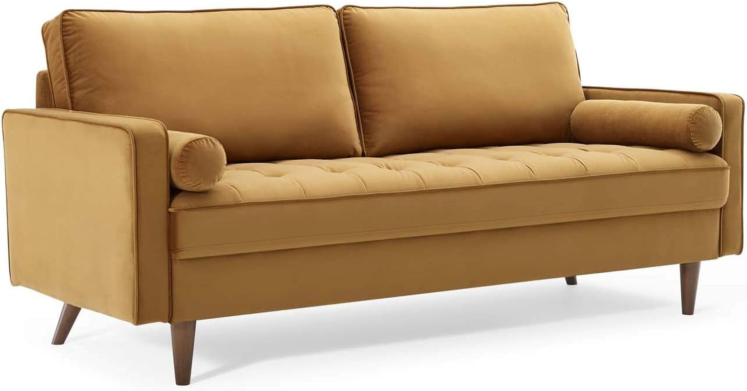 EEI-3764-COG Valour Performance Velvet Sofa, Cognac-2