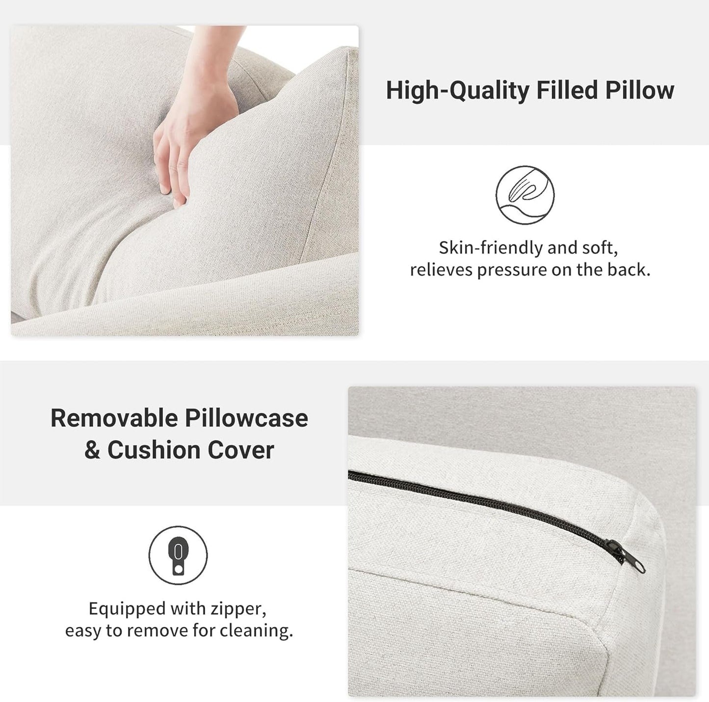 Modern Brown Loveseat for Small Spaces-1