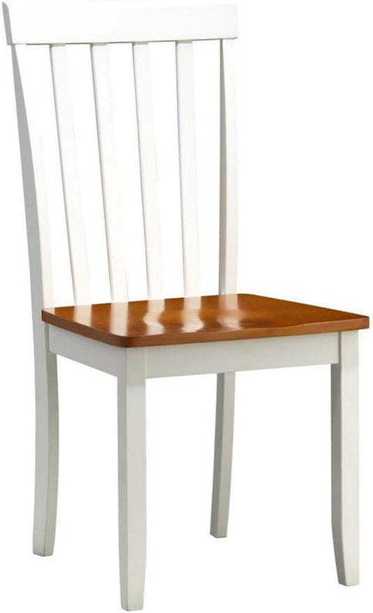 Bloomington Dining Chair, White/Honey Oak, Set of 2-0