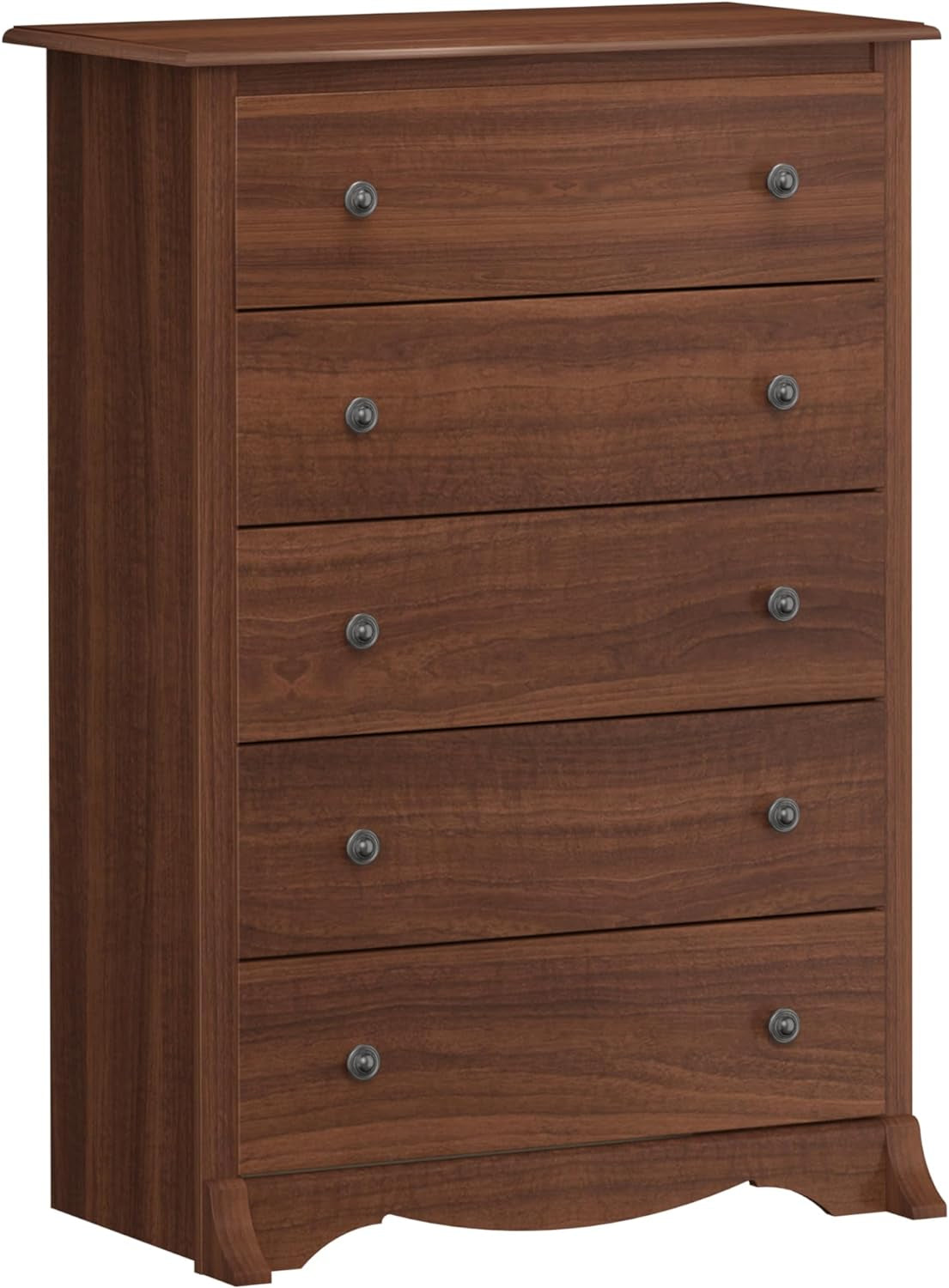 Sonoma Traditional 5-Drawer Tall Dresser for Bedroom, Functional Bedroom Dresser Chest of Drawers 17.75" D X 31.5" W X 44.75" H, Cherry-0