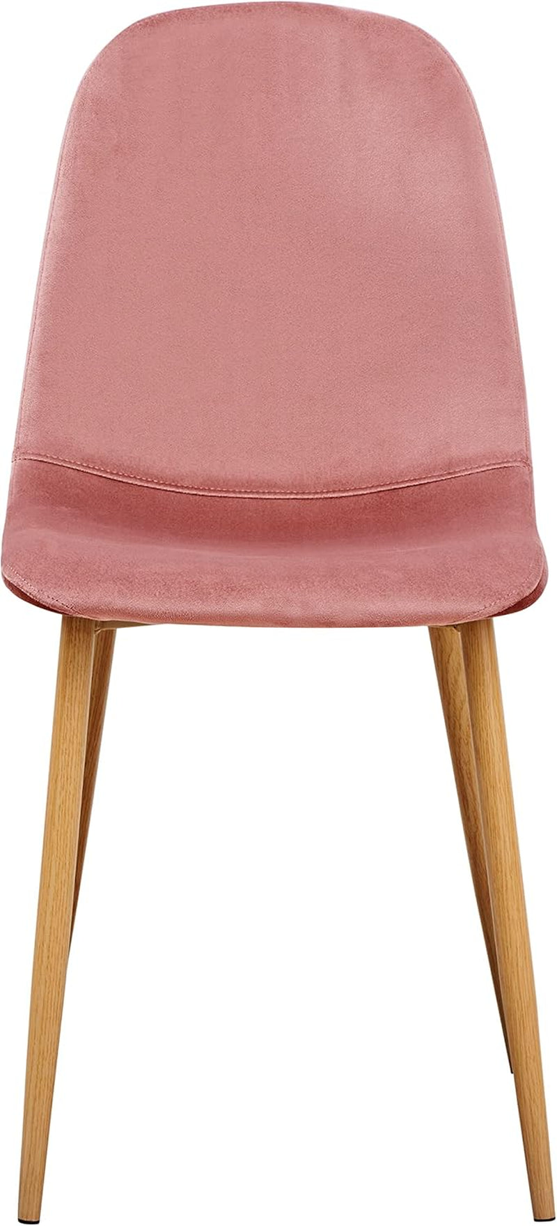 Rose Velvet Dining Chairs, Set of 4, Metal Legs-3