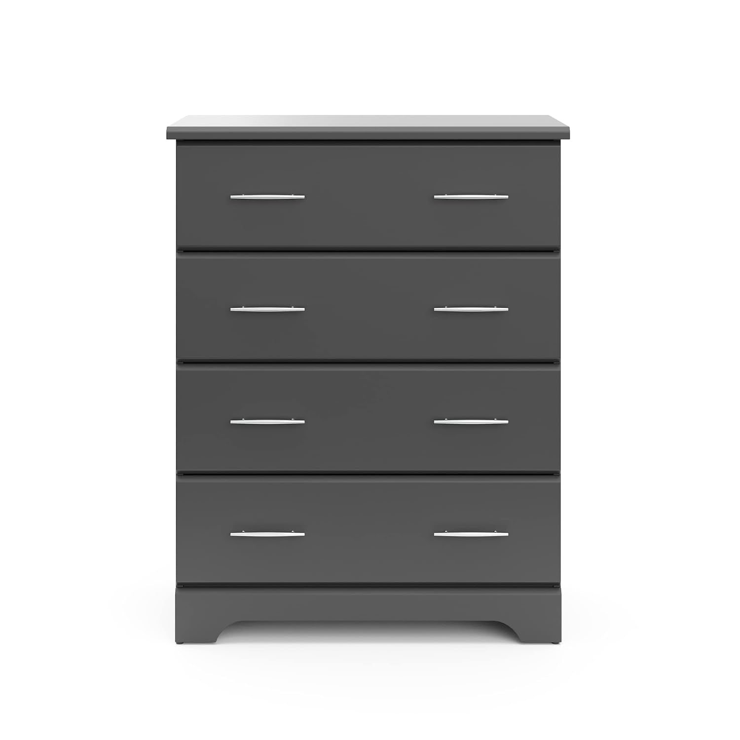 Brookside 4 Drawer Dresser (Gray) – GREENGUARD Gold Certified, Dresser for Nursery, 4 Drawer Dresser, Kids Dresser, Nursery Dresser Drawer Organizer, Chest of Drawers-4