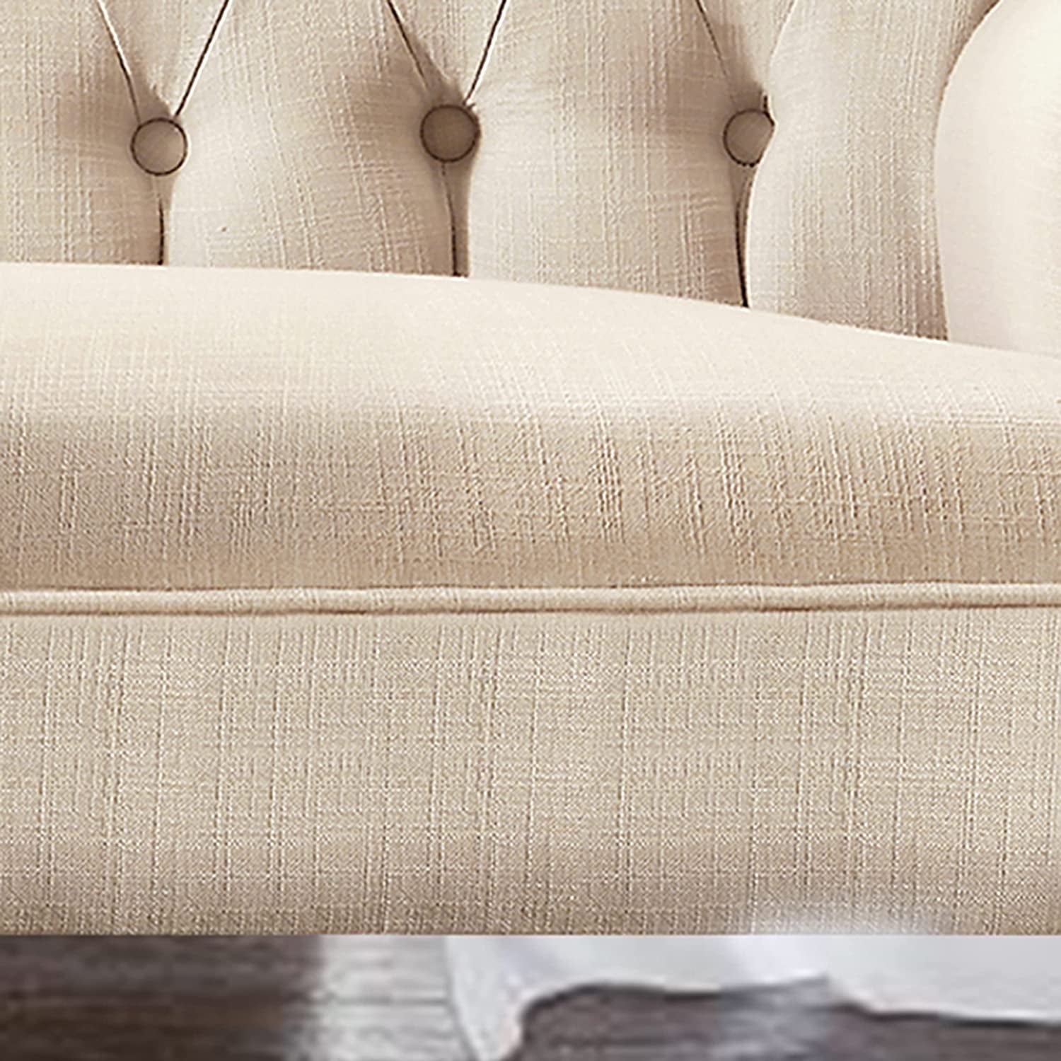 Warm Beige Hermosa Para Sala Love Seats Sofa Set-3