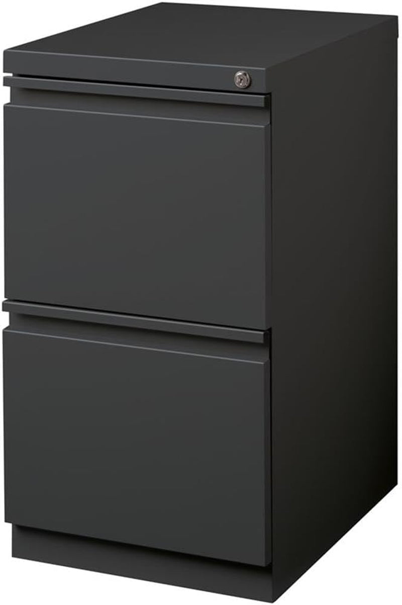 2 Drawers 27.75" Vertical Charcoal Metal Filing Cabinet Lockable Pre-Assembled Stationary Letter Size for Home, Office-2