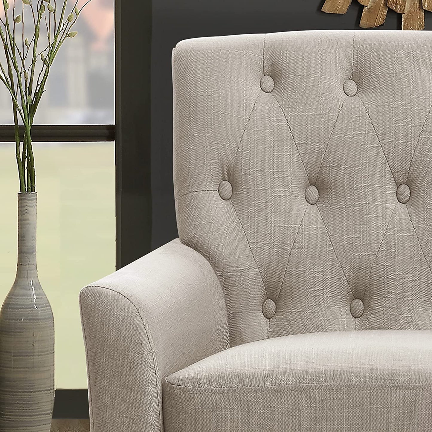 Comfy Beige Accent Chairs for Small Spaces-3