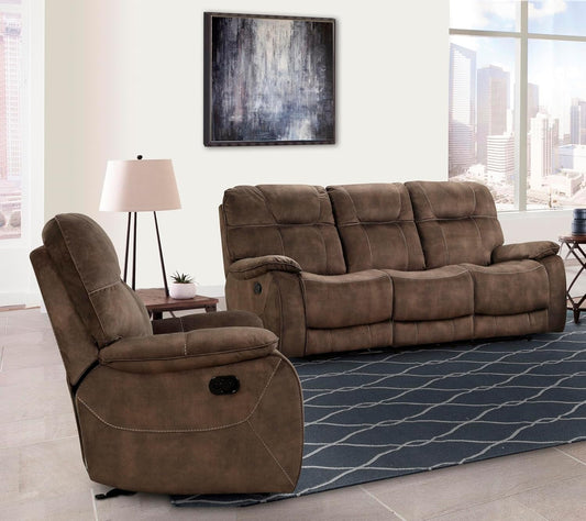 Cooper - Shadow Brown Manual Reclining Sofa and Recliner-0