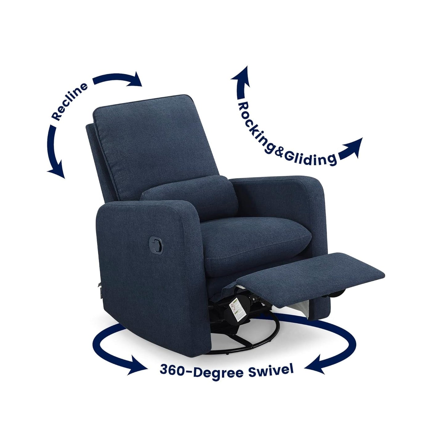 GAP Babygap Cloud Recliner with Livesmart Evolve - Sustainable Performance Fabric, Sailor-4