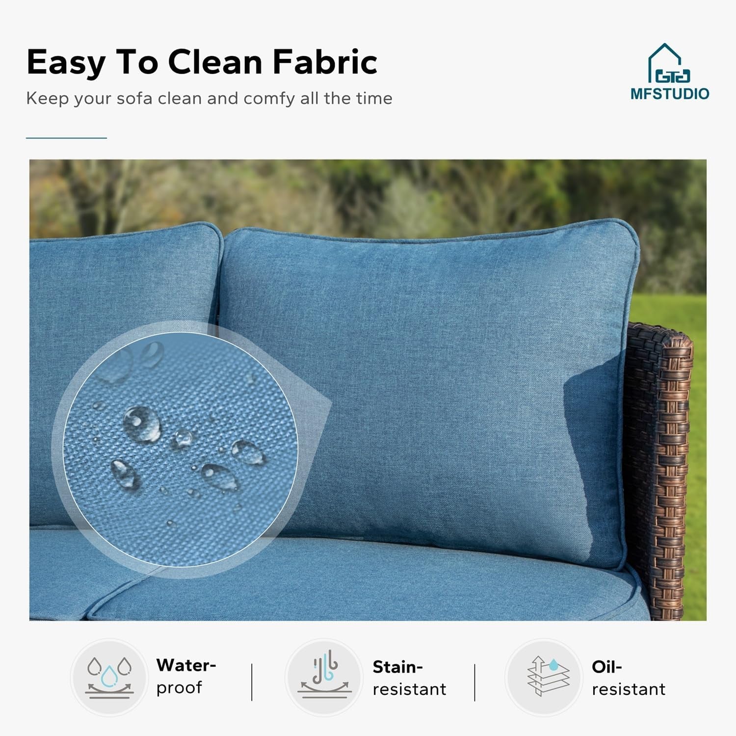 2-Piece All-Weather Wicker Patio Sofa Set-3