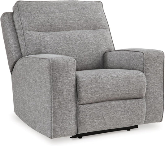 Biscoe Power Recliner, 41" W X 43" D X 42" H, Gray-0