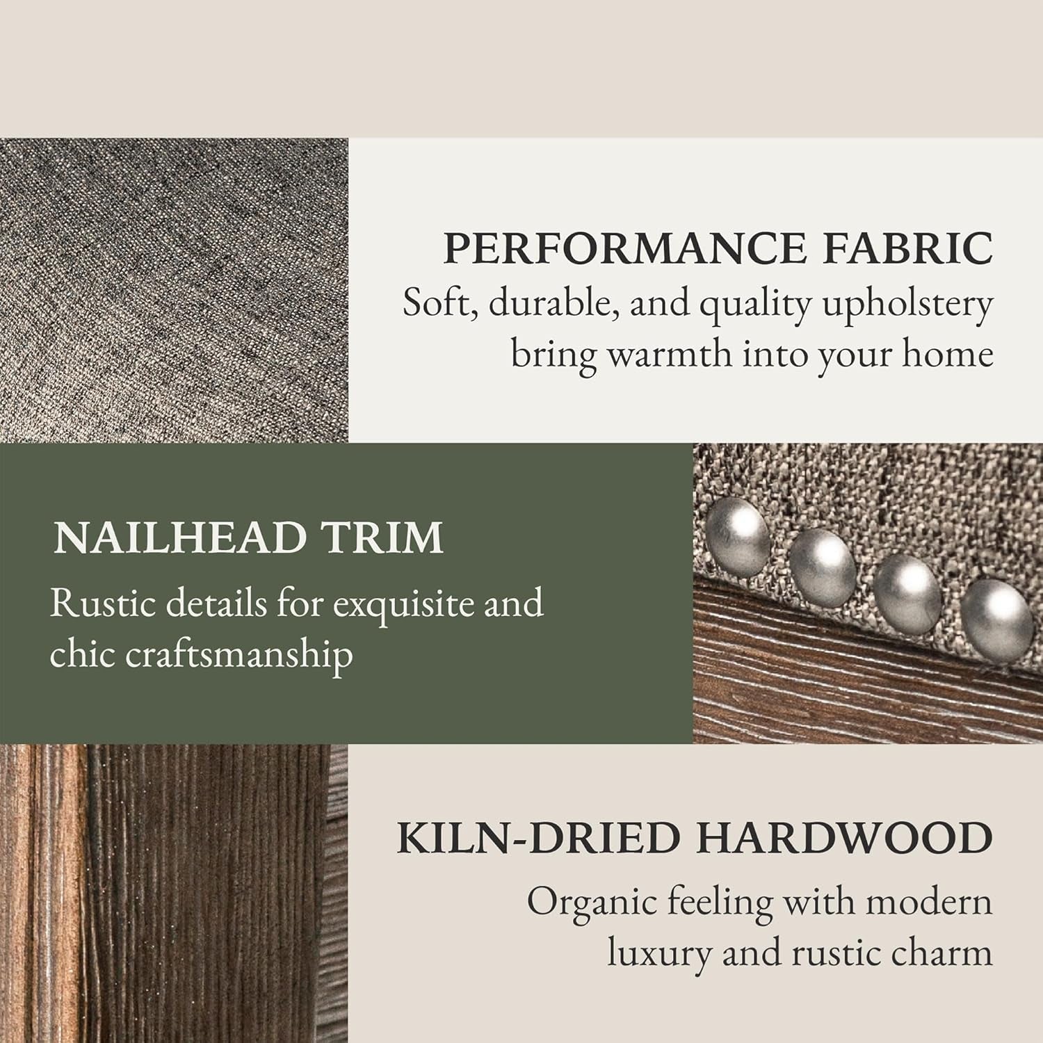 Adrien 31 Inch Bar Height Upholstered Backless Saddle Barstool in Dark Walnut Finish with Ash Grey Fabric Cushion Seat, Set of 4-4