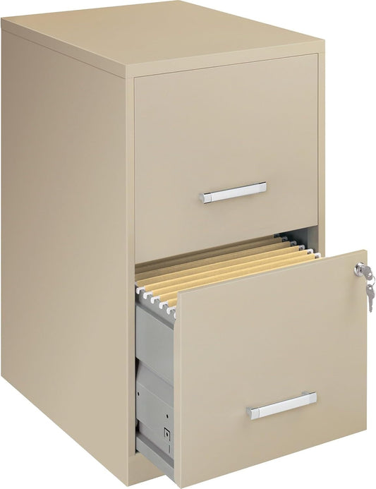 14340 18 Deep 2-Drawer File Cabinet, Putty-0