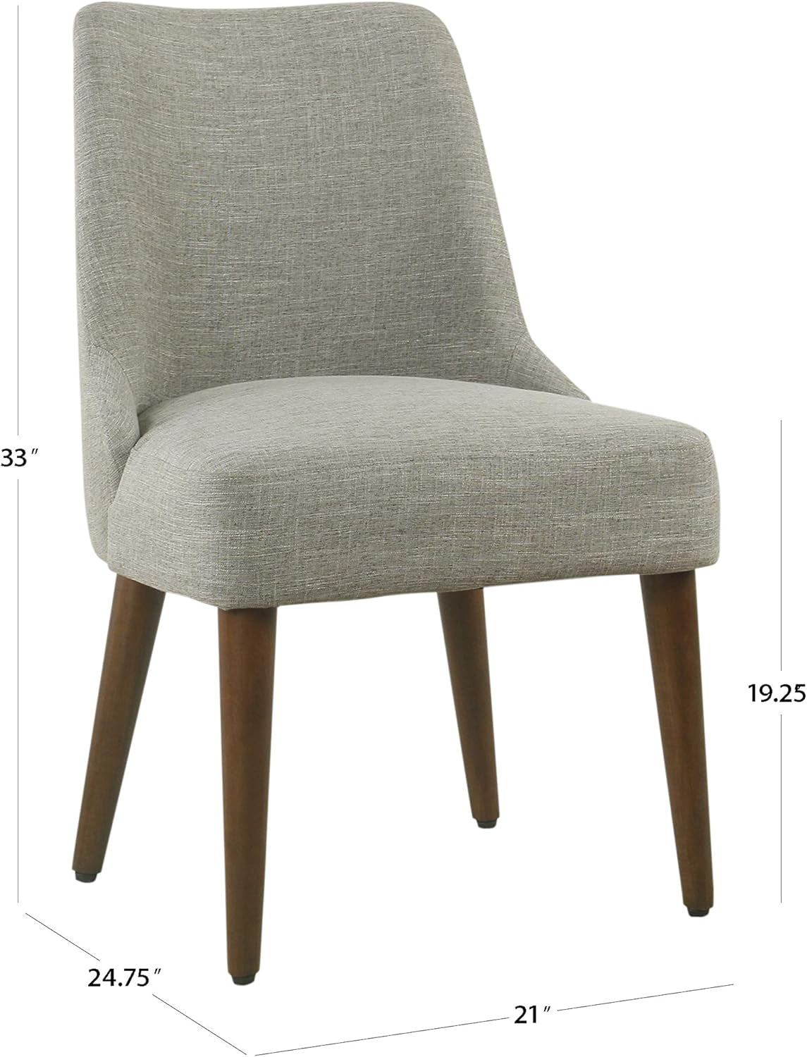 Woven Gray Upholstered Dining Chair Single Home Decor-1