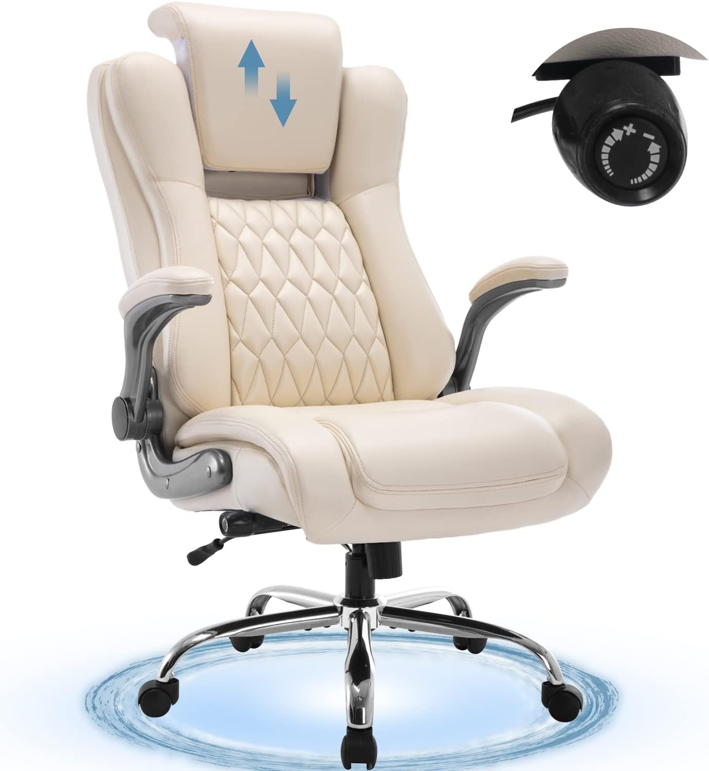 Ergonomic Executive Office Chair with Adjustable Features-1