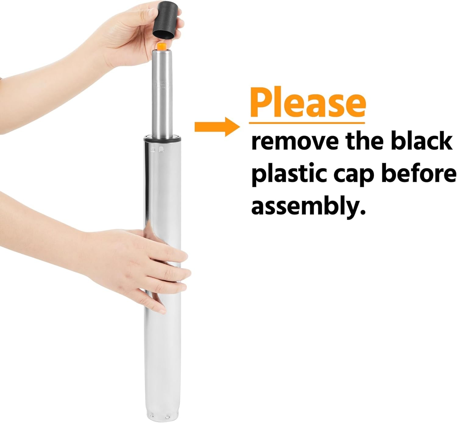 Mid-Back Office Chair with Arms Swivel PU Leather Height Adjustable Office Executive Chair, Retro Brown-4