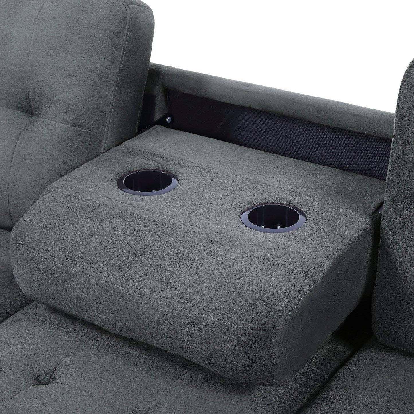 Modern L-Shaped Sectional Sofa Couch with Storage Ottoman-3