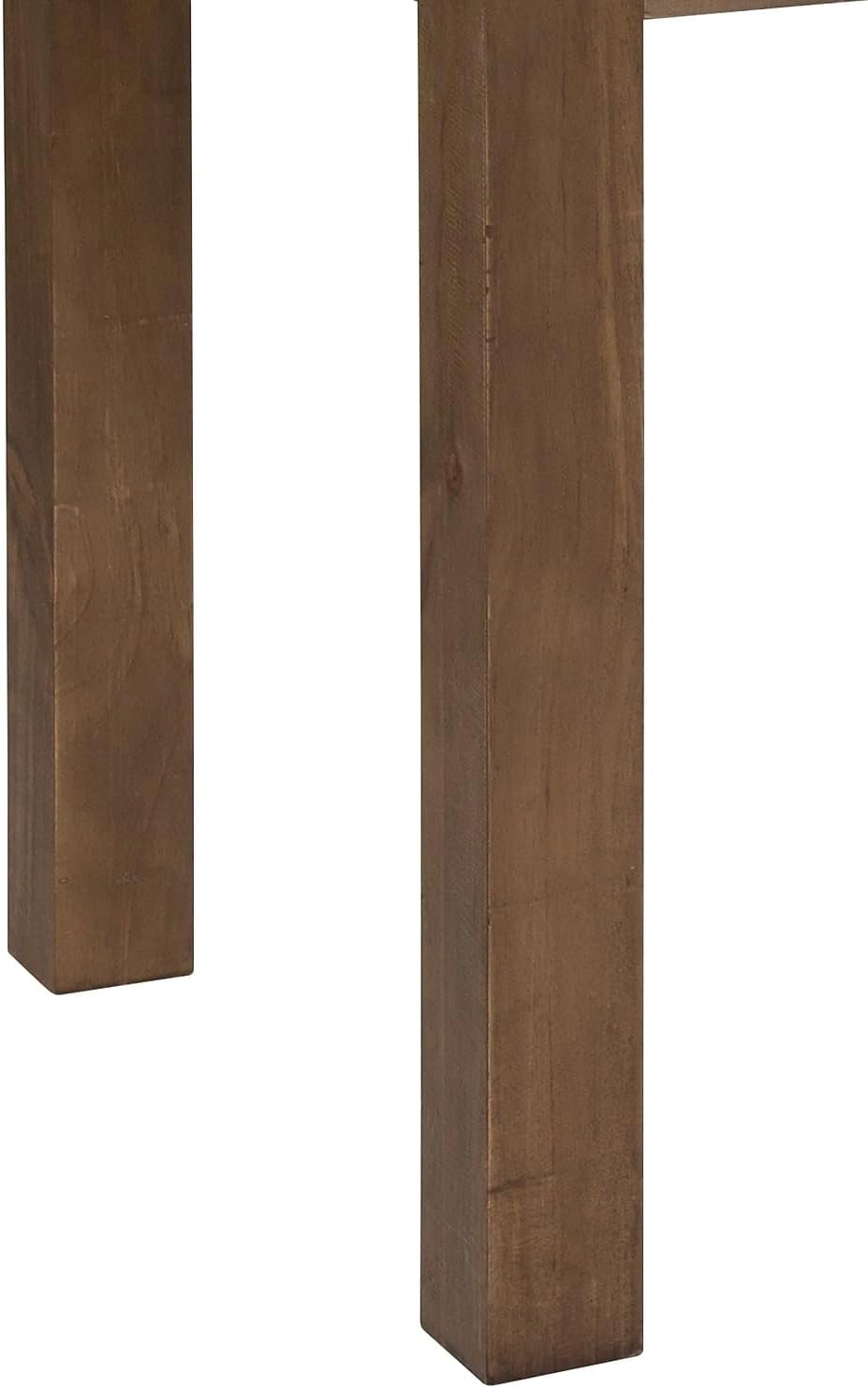 HERCULES 46" X 30" Rectangular Antique Rustic Solid Pine Farm Dining Table-4