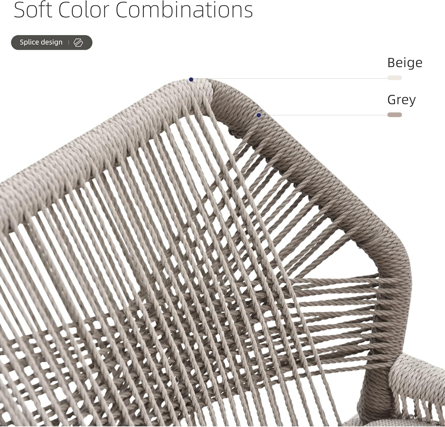 Counter Height Bar Stools Set of 4 Woven Aluminum Modern Barstools with Back and Arms for Patio Balcony Pool Accent Outdoor Kitchen Counter Stool Chairs-4