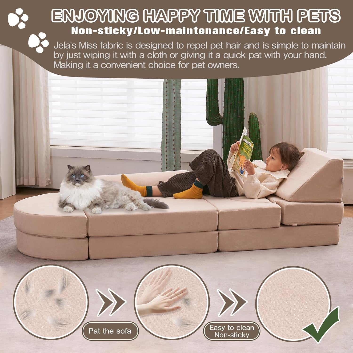 14PCS Kids Luxury Play Couch Modular Foam-2