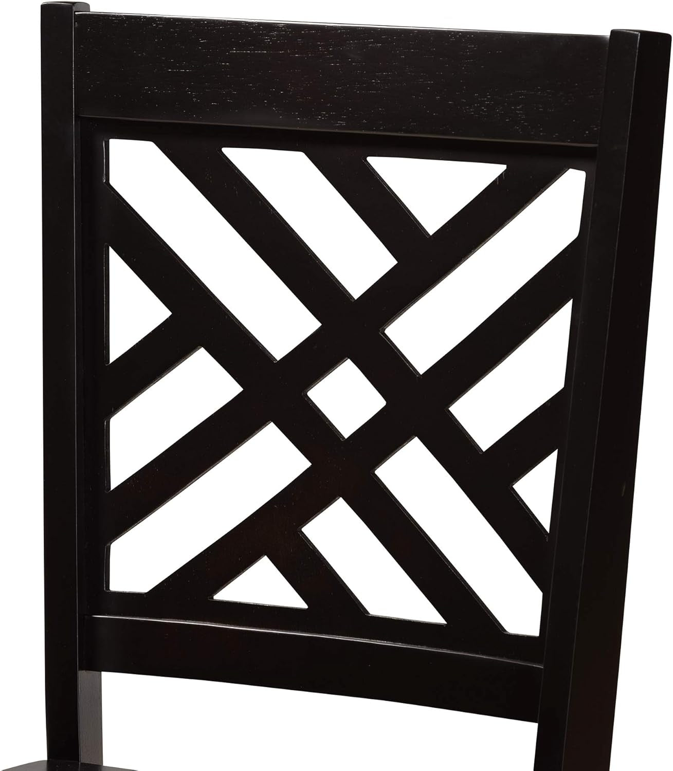 Caron Dining Chair and Dining Chair Transitional Dark Brown Finished Wood 2-Piece Dining Chair Set-3