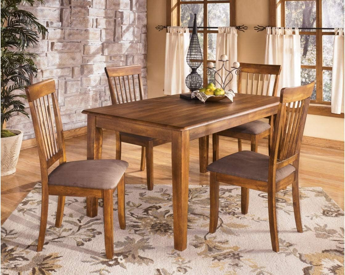 Berringer 18" Rustic Dining Chair with Cushions, 2 Count, Brown-1