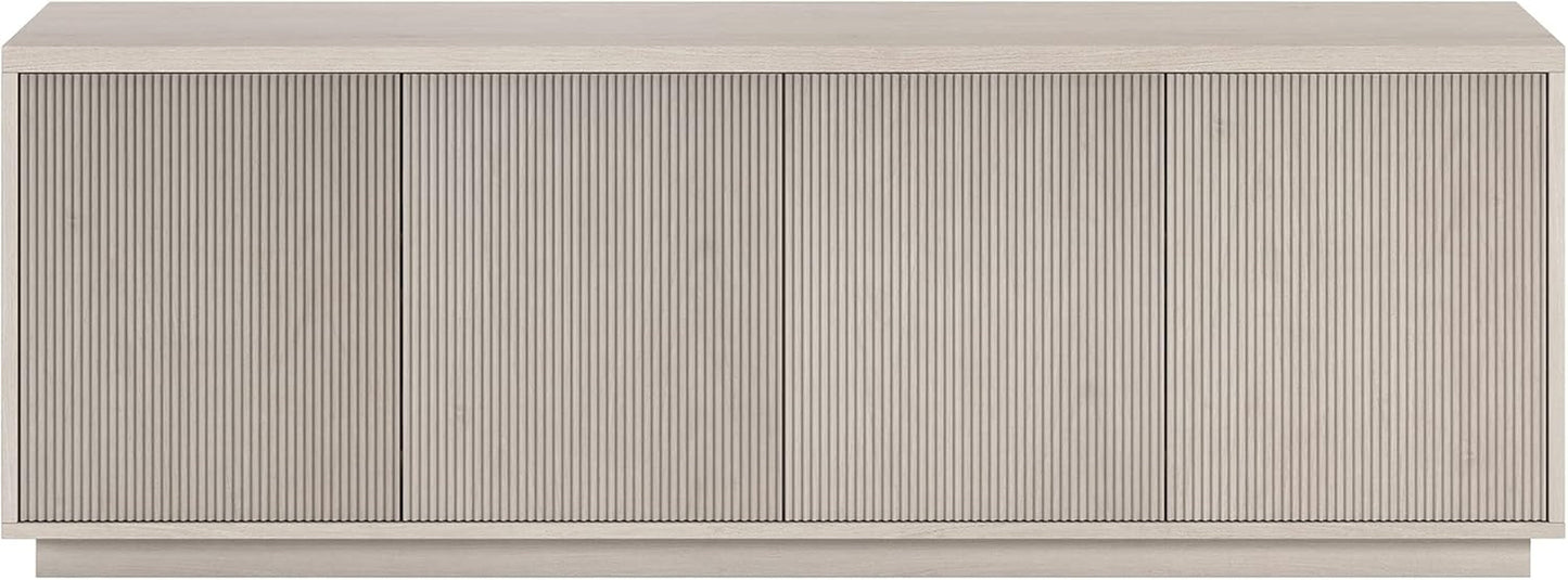 Hanson TV Stand, 70" Wide, Alder White-2