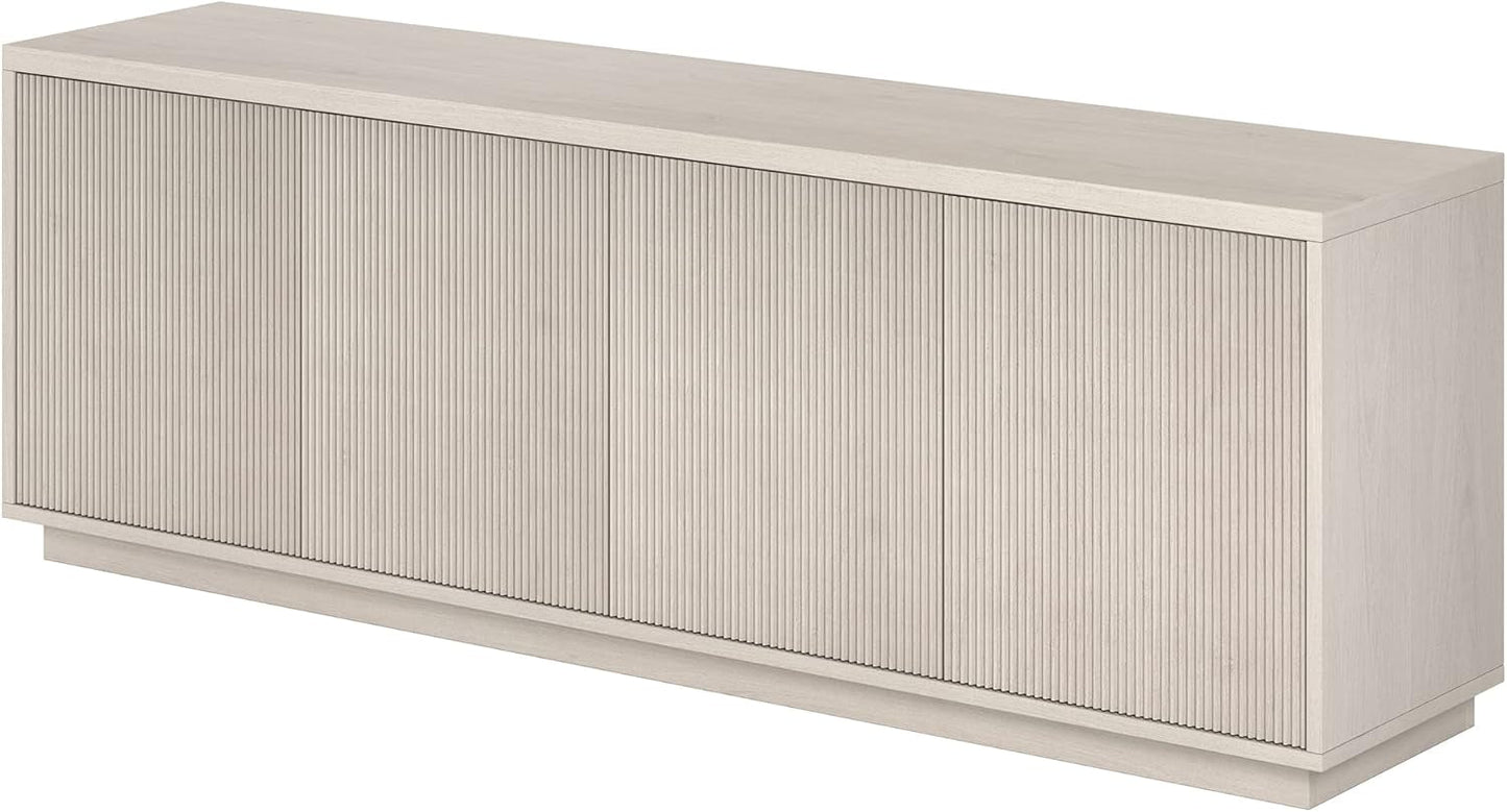 Hanson TV Stand, 70" Wide, Alder White-3
