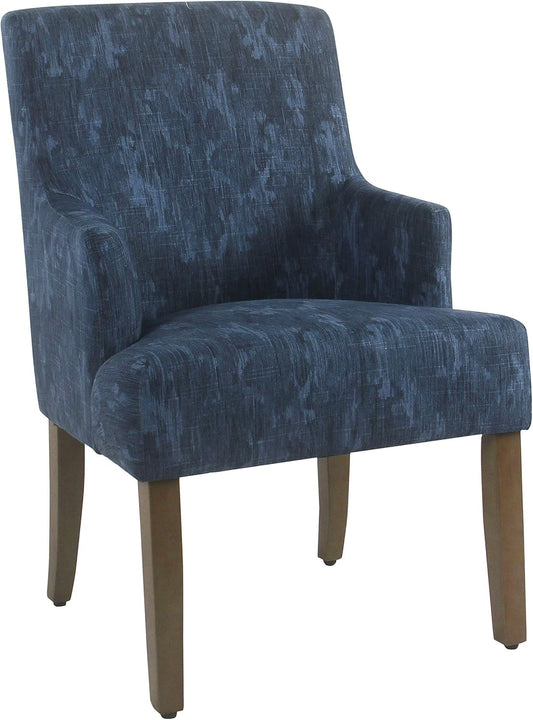 Home Decor | Upholstered Anywhere Dining Chair | Accent Chairs for Living Room & Bedroom | Decorative Home Furniture (Blue Demask)-0