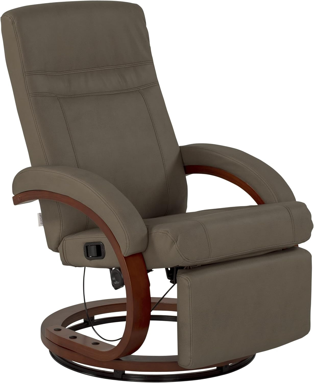 RV Euro Recliner with Footrest, 360-Degree Swivel, Manual Recline, Measures 26" W X 33" D X 39" H, Polyhyde Vinyl Fabric, Grummond - 2020129901-0