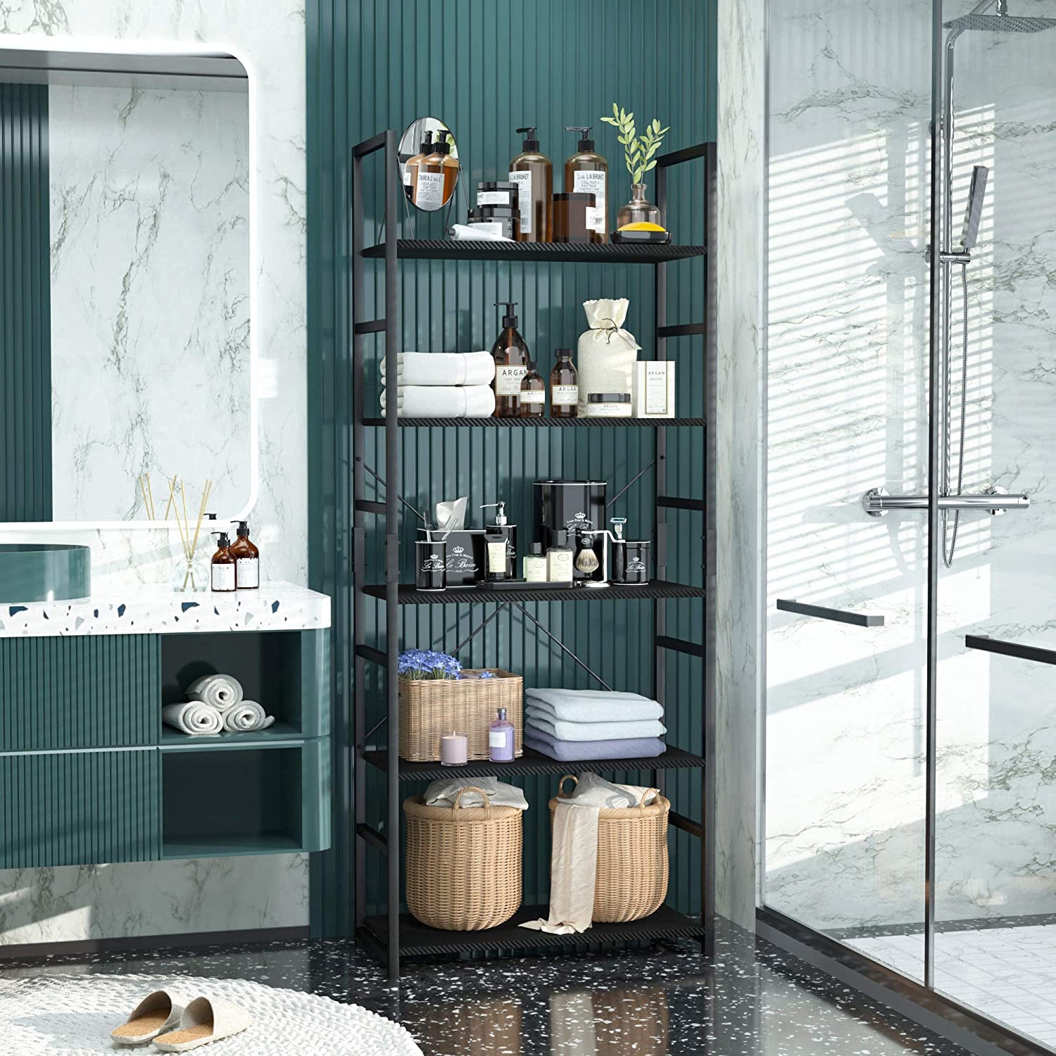 Carbon Fiber Bookshelf for Home and Office-1