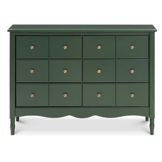 Liberty 6-Drawer Assembled Dresser in Forest Green | 2 Sets of Knobs-0