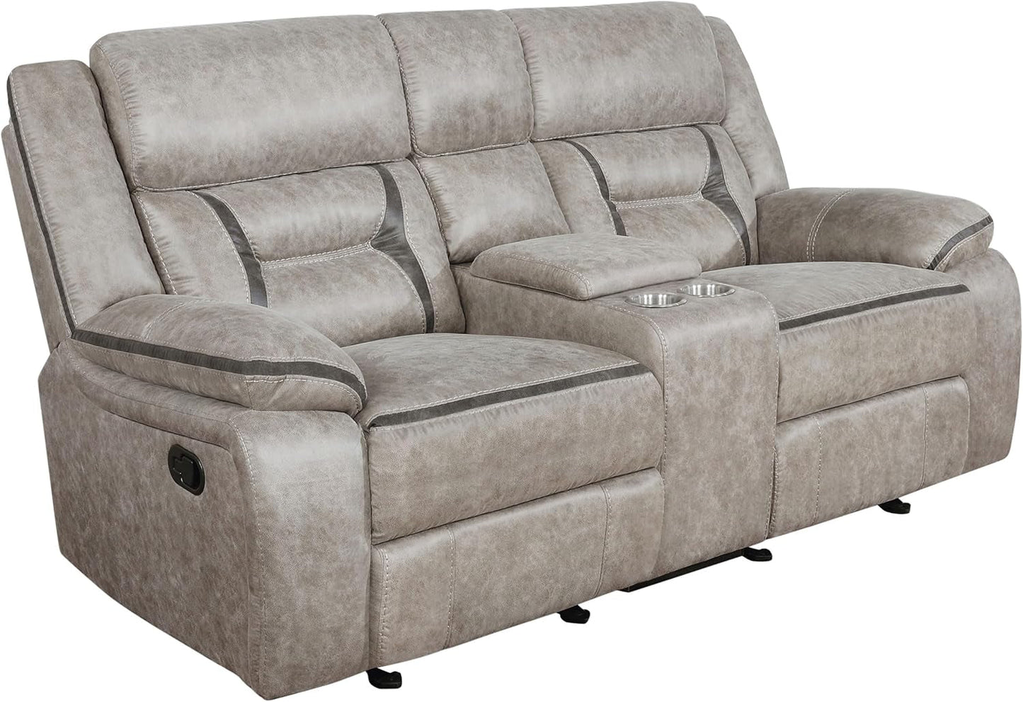 Taupe Recliner Loveseat - Greer rana-0