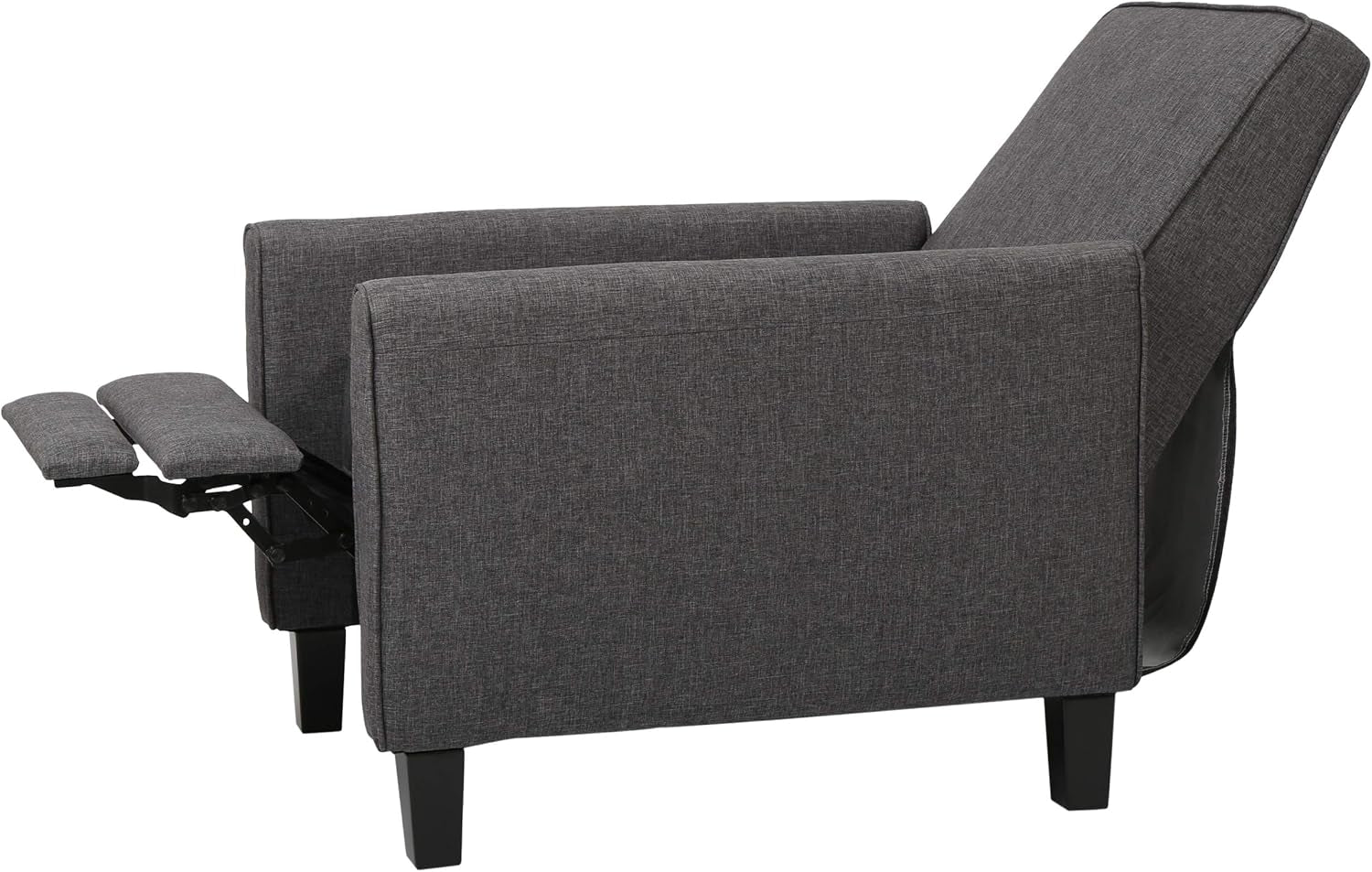 Emmie Fabric Recliner (Set of 2), Smoke, Dark Brown-4